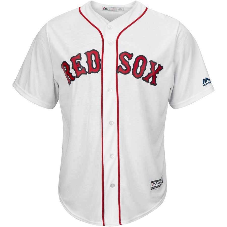 Alternative view of Ian Kinsler Boston Red Sox Majestic Home Official Cool Base Player Baseball Jersey – White