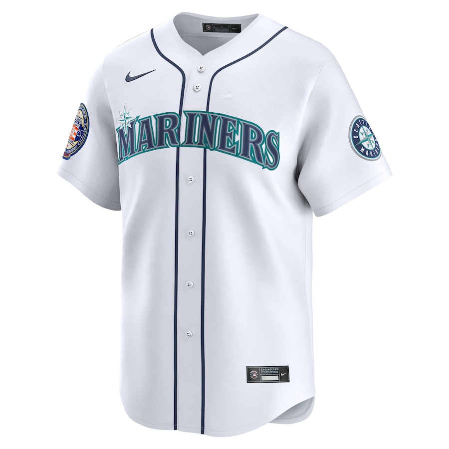Alternative view of Ichiro Suzuki 51 Seattle Mariners 2025 National Baseball Hall of Fame Home Limited Player Men Baseball Jersey - White 