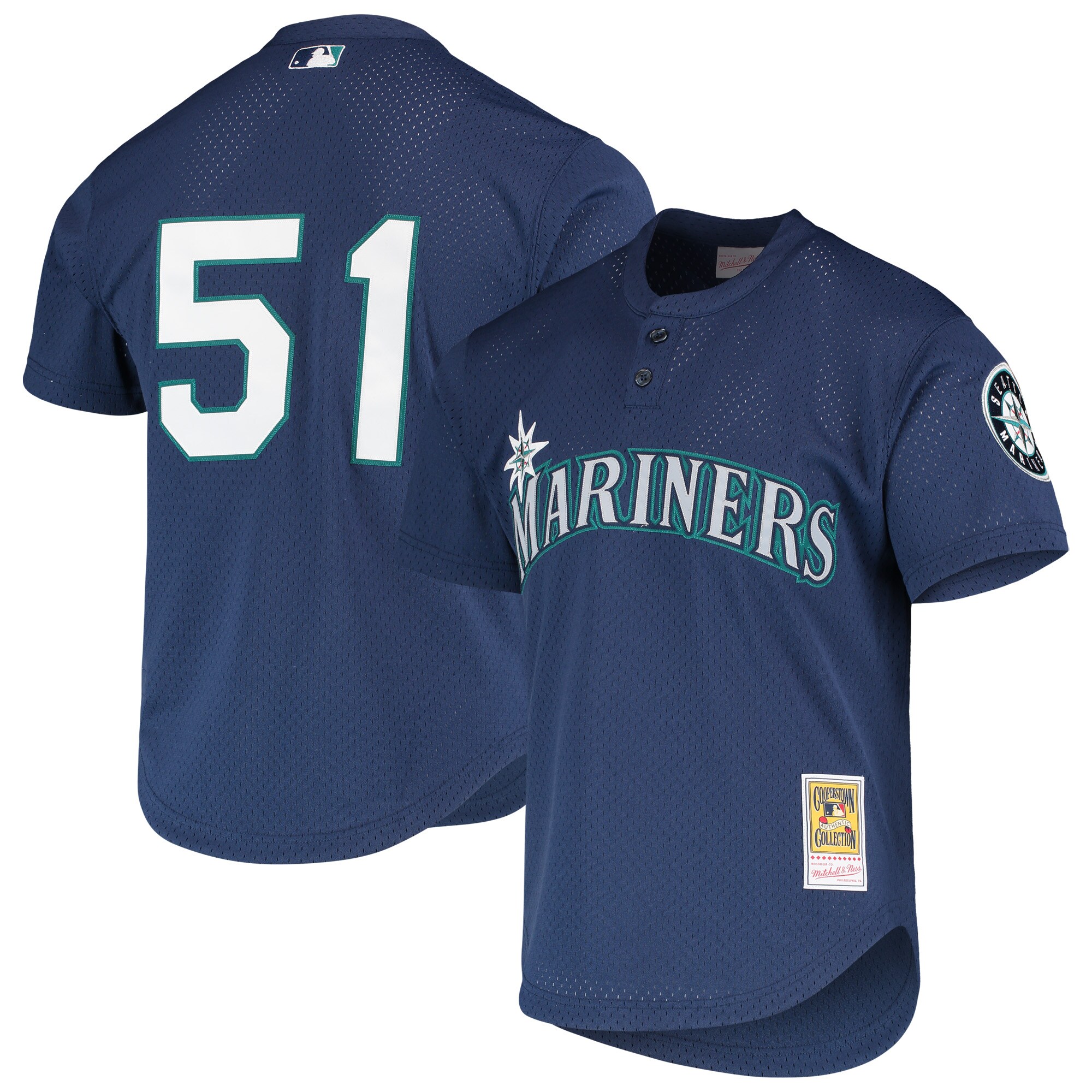 Ichiro Suzuki Seattle Mariners Mitchell & Ness Cooperstown Collection Mesh Batting Practice Baseball Jersey - Royal