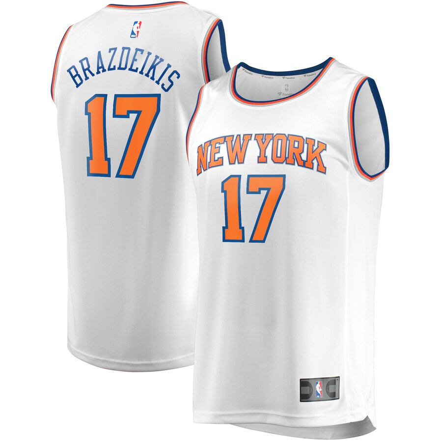 Ignas Brazdeikis New York Knicks Fanatics Branded Fast Break Player Replica Basketball Jersey - Association Edition - White