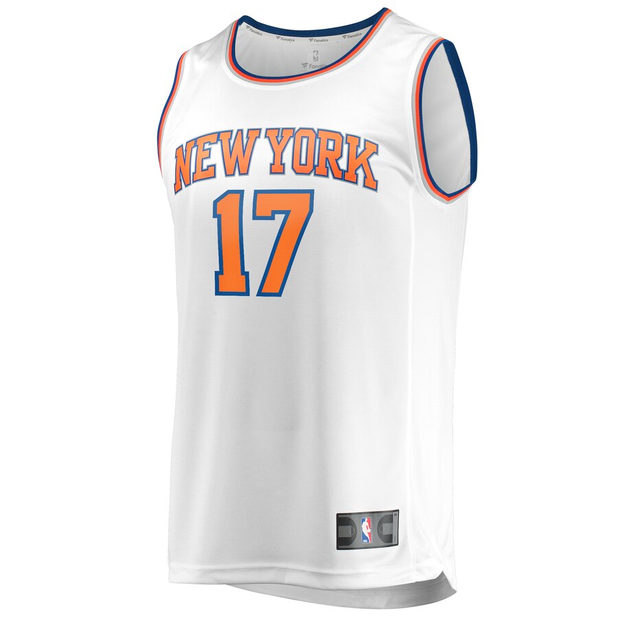 Alternative view of Ignas Brazdeikis New York Knicks Fanatics Branded Fast Break Player Replica Basketball Jersey - Association Edition - White