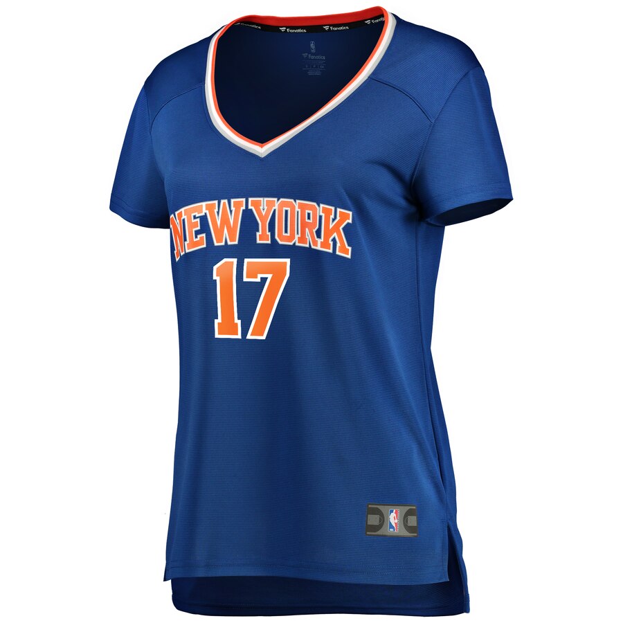 Alternative view of Ignas Brazdeikis New York Knicks Fanatics Branded Women's Fast Break Player Replica Basketball Jersey - Icon Edition - Blue