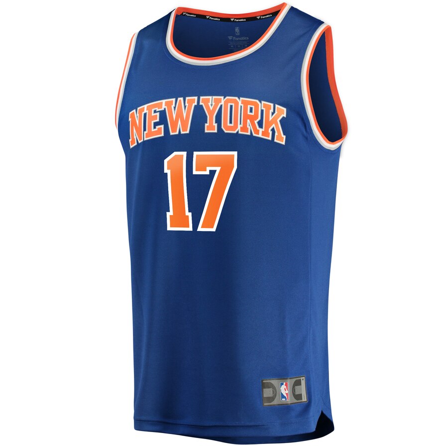 Alternative view of Ignas Brazdeikis New York Knicks Fanatics Branded Youth Fast Break Replica Player Basketball Jersey - Icon Edition - Blue