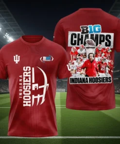 Indiana Hoosiers Big Ten Championship 2025 3D Shirt, IU Football Big 10 Champs 3D Shirt