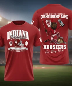 Indiana Hoosiers Big Ten Championship 2025 3D Shirt, Rose Bowl Game 3D Shirt