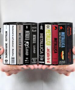 Metallica Albums Cassette Collection Retro Accent Mug