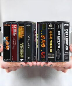 Def Leppard Albums Cassette Retro Collection Accent Mug