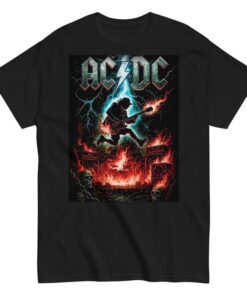 Alternative view of AC/DC Rock Band Graphic Tee – Classic Hard Rock Streetwear Shirt