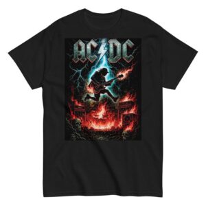 Alternative view of AC/DC Rock Band Graphic Tee – Classic Hard Rock Streetwear Shirt