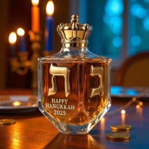 Alternative view of Light Up Your Celebrations: Happy Hanukkah 2025 Decanter!