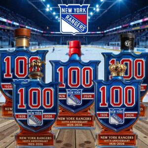 Celebrate a Century of Grit: The New York Rangers 100th Anniversary (1926-2026) Whiskey Bottle