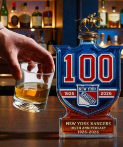 Alternative view of Celebrate a Century of Grit: The New York Rangers 100th Anniversary (1926-2026) Whiskey Bottle