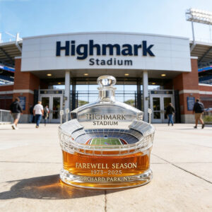 Highmark Stadium Farewell Season 2025 Whiskey Decanter Limited Edition Collectible Gift