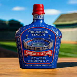 Highmark Stadium Farewell Season Whiskey Bottle 2025