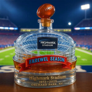 Highmark Stadium Orchard Park Farewell Season Whiskey Bottle 2025