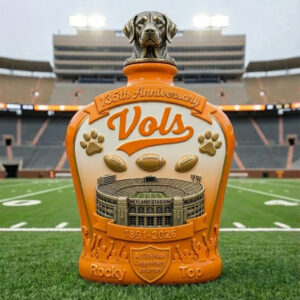 Tennessee Vols 135Th Anniversary Collectors Whiskey Bottle Decanter