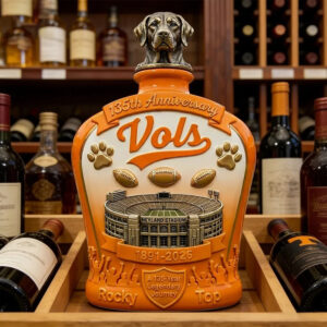 Alternative view of Tennessee Vols 135Th Anniversary Collectors Whiskey Bottle Decanter