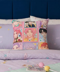 Alternative view of K-pop Idol Anime Grid Pillow Case