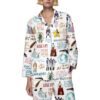 Hamilton Broadway Musical Satin Pajamas Set For Women