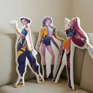 Alternative view of Cute Chibi Huntrix Pillow – Rumi Mira Zoey Warrior Plush, K-pop Demon Hunter, Personalized Kids Gift, Adorable Christmas Present