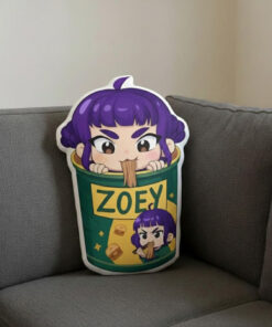 Cute Chibi Huntrix Pillow – Rumi Mira Zoey Warrior Plush, K-pop Demon Hunter Plush, Personalized Kids Gift, Christmas Gift, Gift Gillow