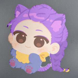 Alternative view of Custom Member Kpop Anime Shaped Pillow