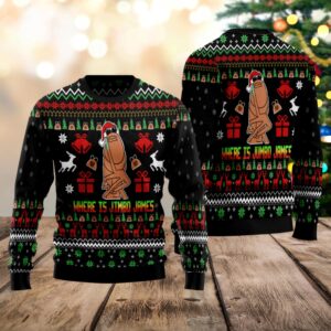 Where Is Jimbo James Ugly Christmas Sweater, Marcus The Worm Shirt, Virtual Meme Holiday Jumper, Funny Xmas Party Outfit