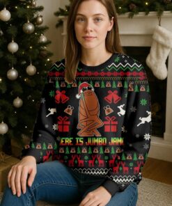 Alternative view of Where Is Jimbo James Ugly Christmas Sweater, Marcus The Worm Shirt, Virtual Meme Holiday Jumper, Funny Xmas Party Outfit