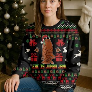 Alternative view of Where Is Jimbo James Ugly Christmas Sweater, Marcus The Worm Shirt, Virtual Meme Holiday Jumper, Funny Xmas Party Outfit