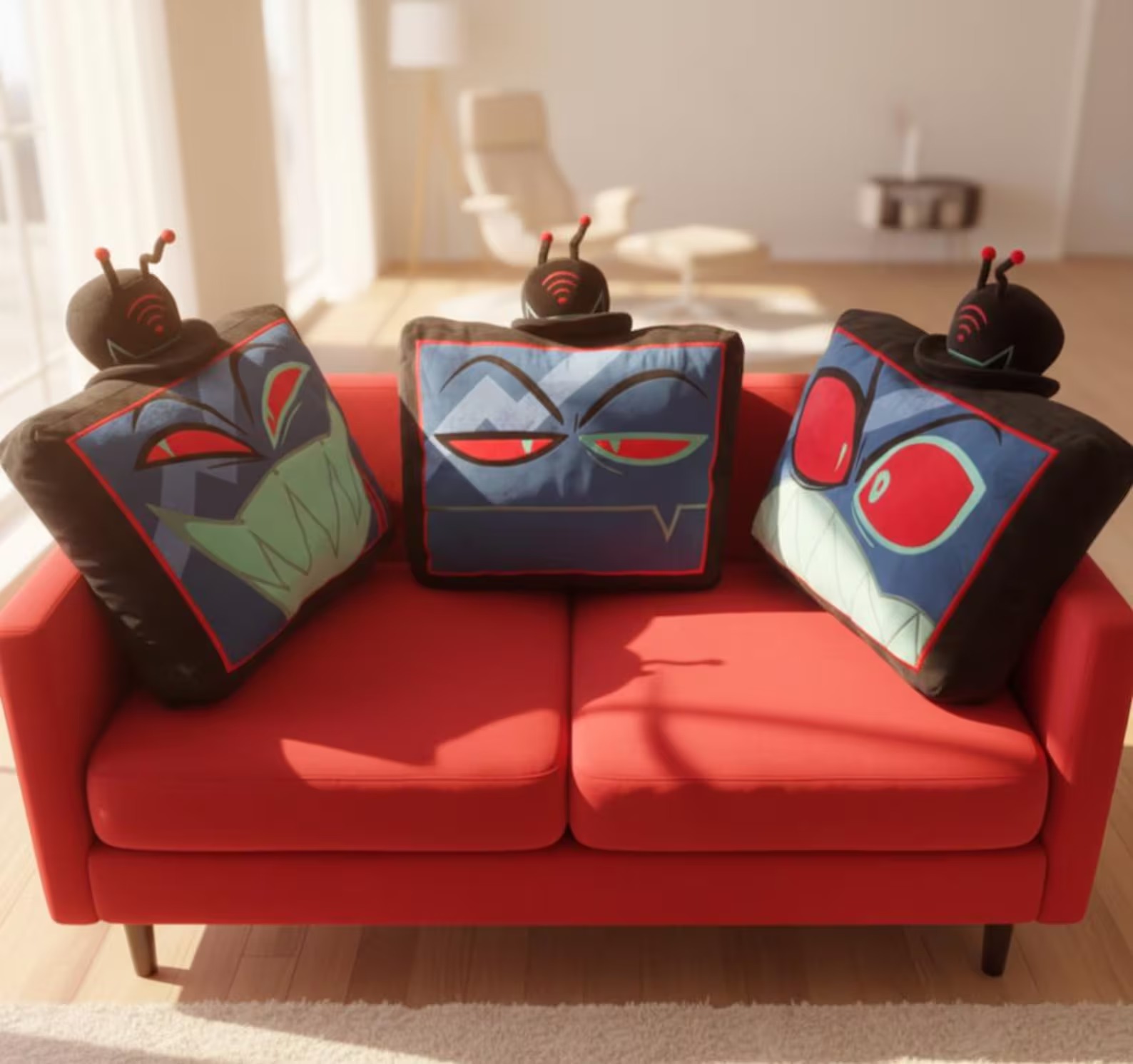 Preorder Hazbin Hotel throw double side plush pillow / pillowcase , gift for fans - Image 4