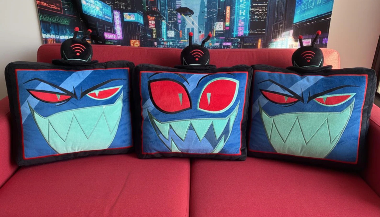 Preorder Hazbin Hotel throw double side plush pillow / pillowcase , gift for fans - Image 2