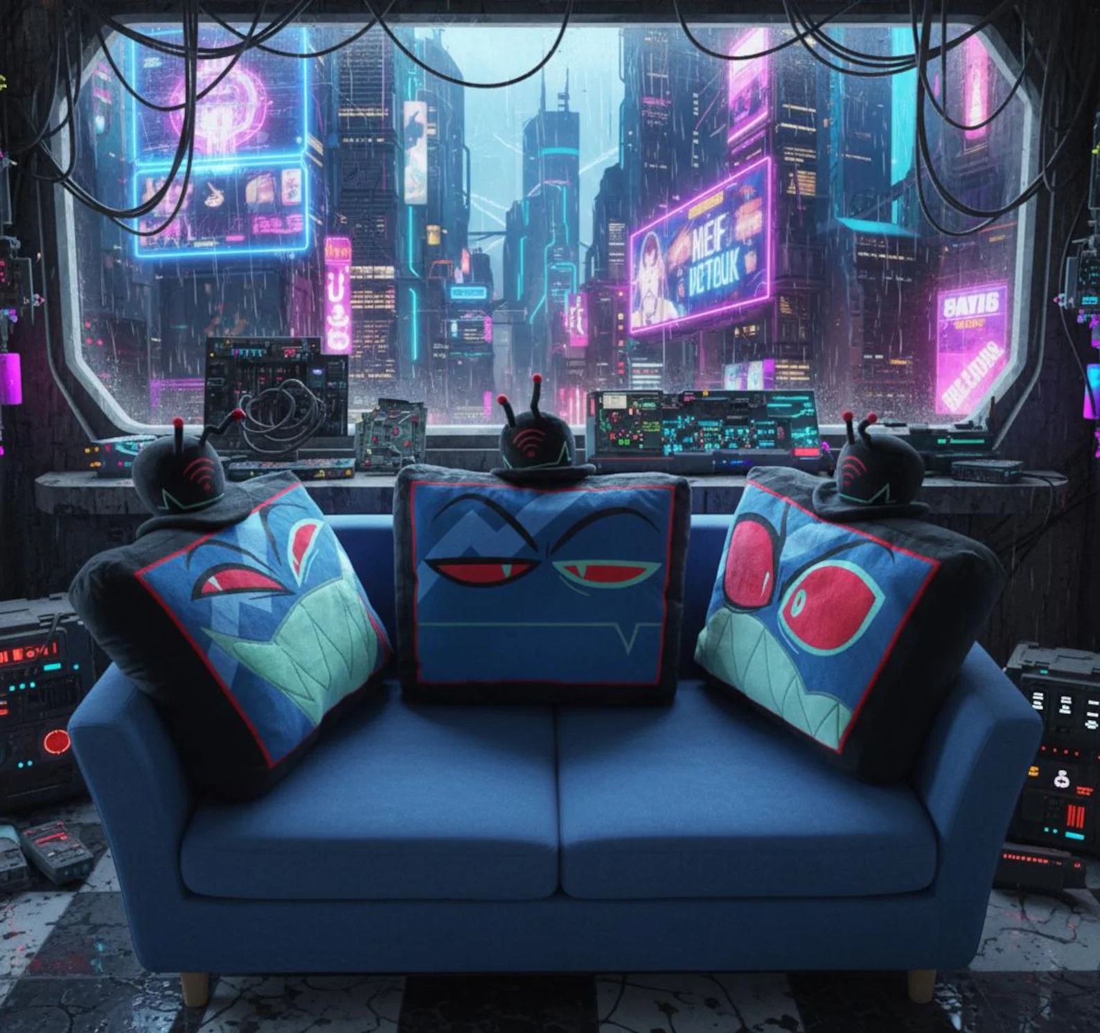 Preorder Hazbin Hotel throw double side plush pillow / pillowcase , gift for fans - Image 3