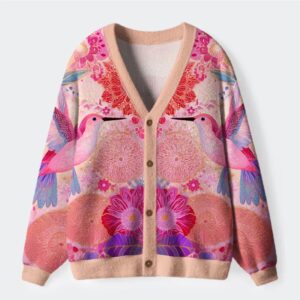 Birdsong And Blossoms Ugly Cardigan Sweater