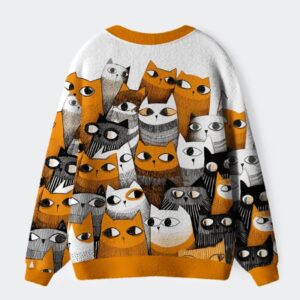 Alternative view of A Chorus Of Cats Cardigan Sweater