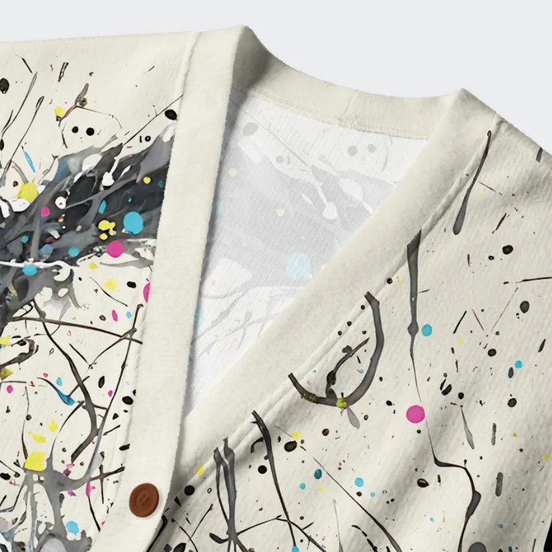 In the Spectrum of Cats Ugly Cardigan Sweater - Image 3