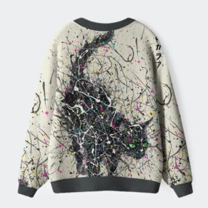 Alternative view of In the Spectrum of Cats Ugly Cardigan Sweater