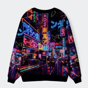 Alternative view of Tokyo Street Scene Ugly Cardigan Sweater