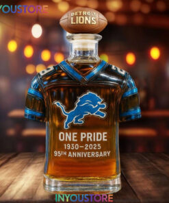 Detroit Lions 95th Anniversary Whiskey Bottle