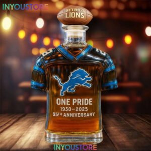 Detroit Lions 95th Anniversary Whiskey Bottle