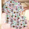 KATSEYE Beautiful Chaos Pajama Set – Pop Girl Group Inspired Sleepwear – Colorful Y2K Lounge Set for Women, Music Fan Gift