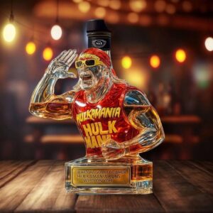 Alternative view of Hulk Hogan Hand To Ear Custom Whiskey Bottle