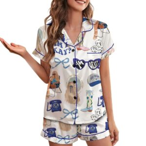 Am I Okay Moroney Silky Satin Pajama Set For Women