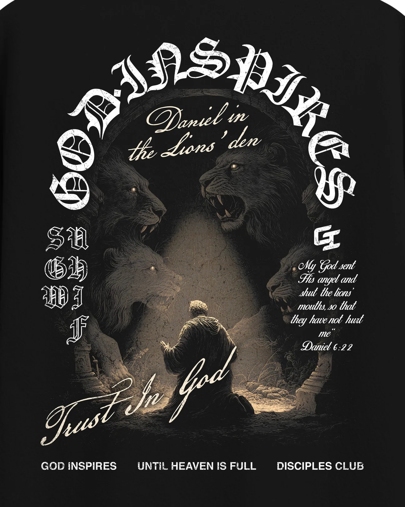 'Daniel in the Lions’ Den' T-Shirt - Image 3