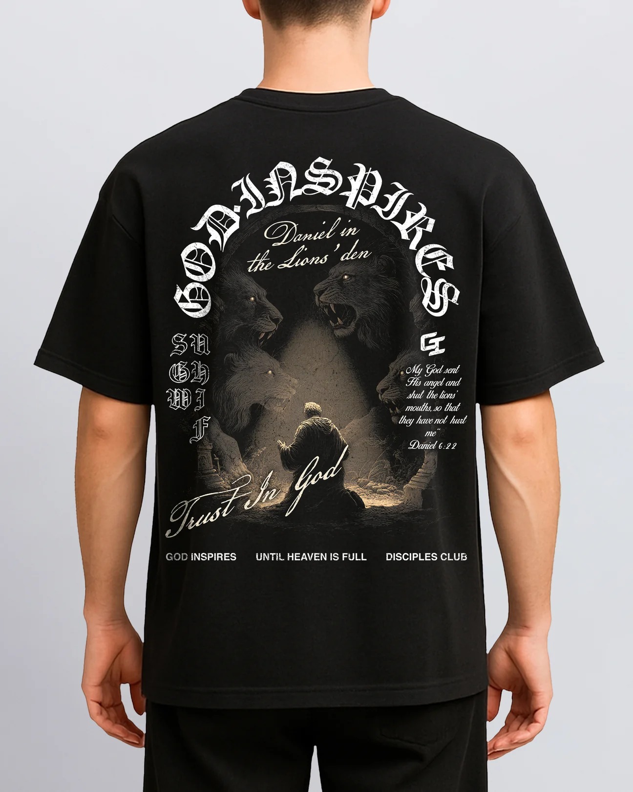 'Daniel in the Lions’ Den' T-Shirt - Image 2