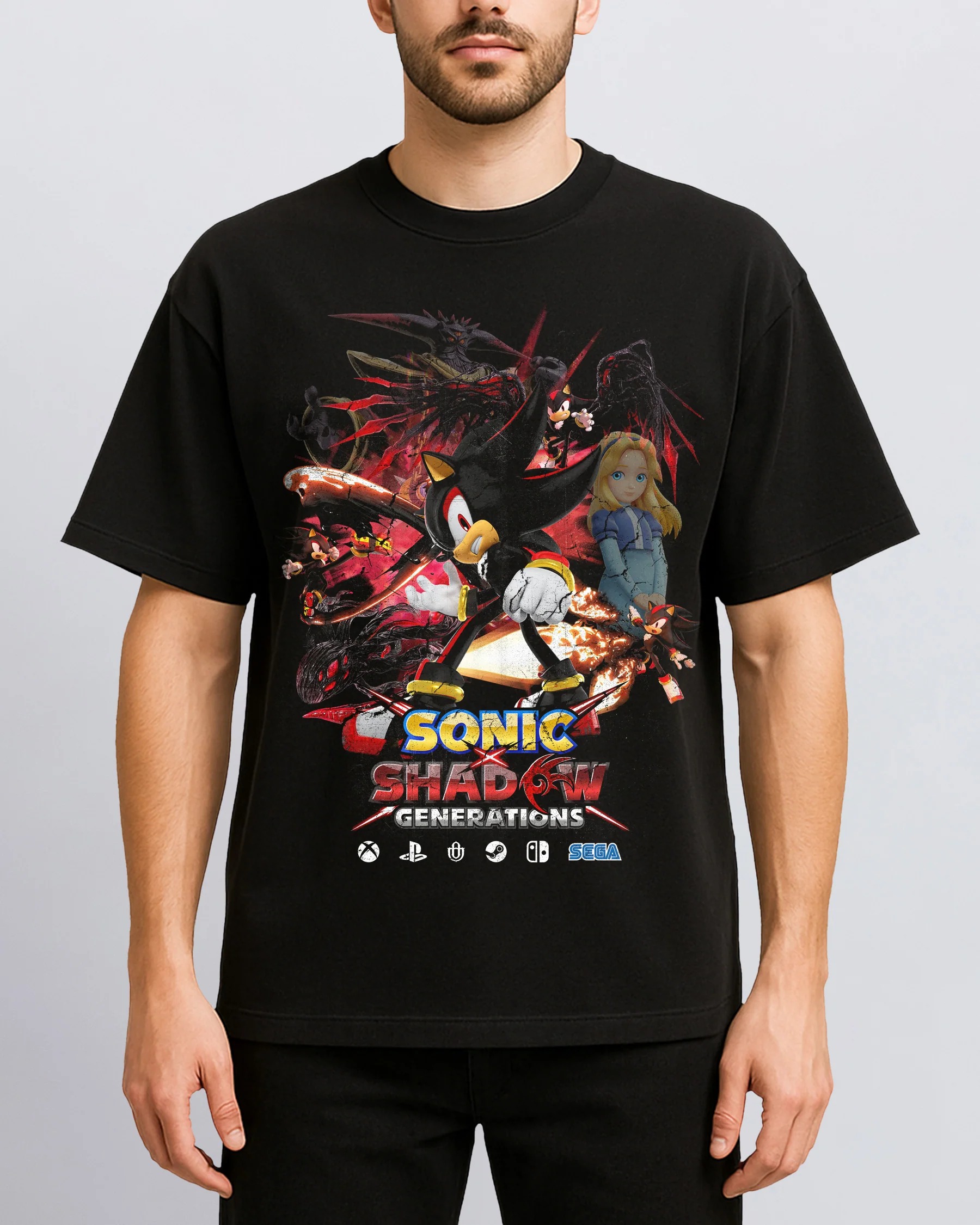 Video Games 'S o n i c x Shadow Generations' T-Shirt - Image 2