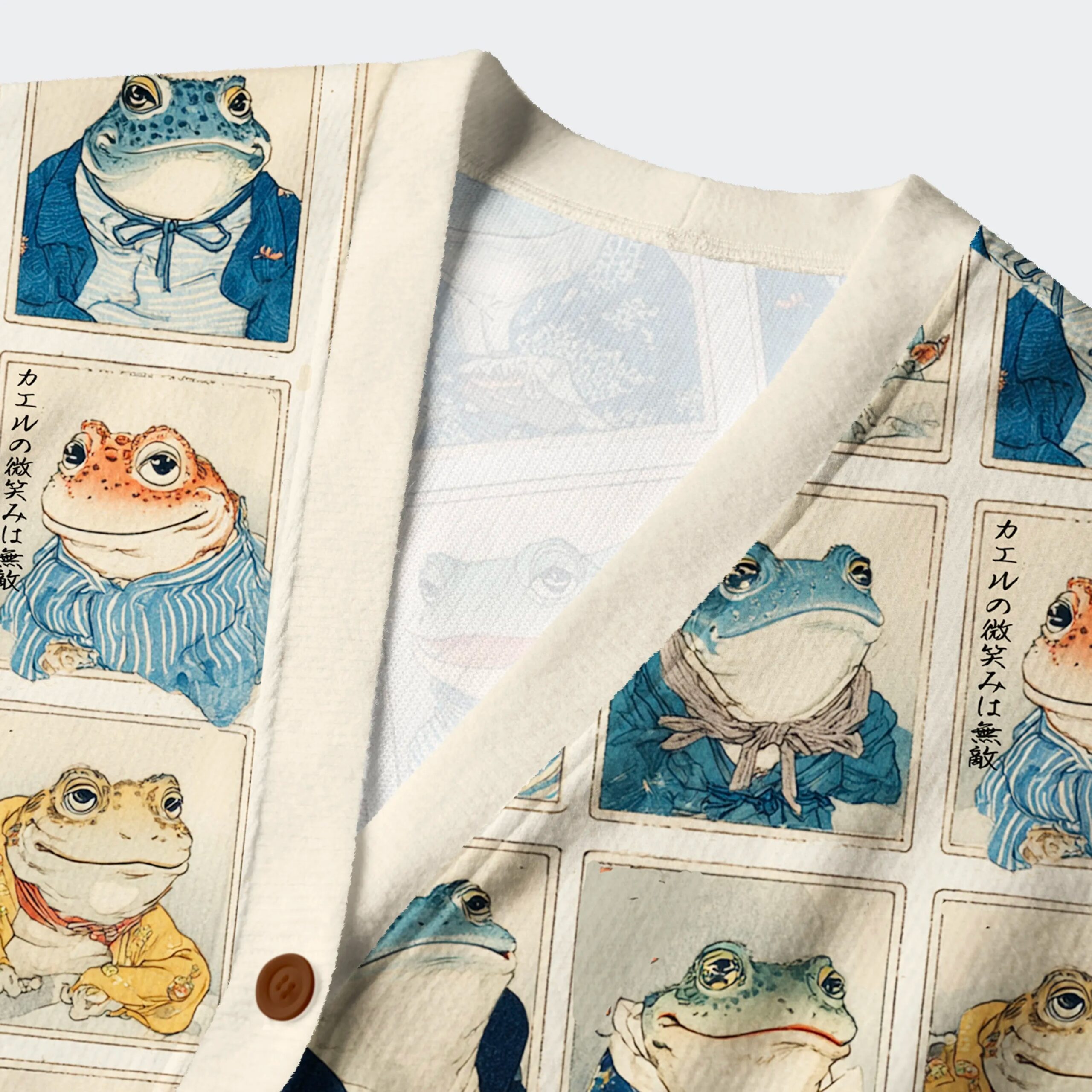 Many Frogs Are Watching You Ugly Cardigan Sweater - Image 3