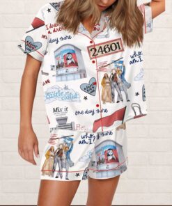 Les Miserables The Musical Silky Satin Pajama Set For Women