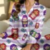 KPop Demon Hunters Huntrix Ramen Satin Pajamas Set, Huntrix Pajamas, Rumi Mira Zoey Pajamas, Kpop Fan Gifts, Derpy Tiger Inspired Sleepwear
