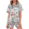 Taylor Swift Satin Pajamas Set, Taylor Version Pajamas Set, Swiftie Pajama Set