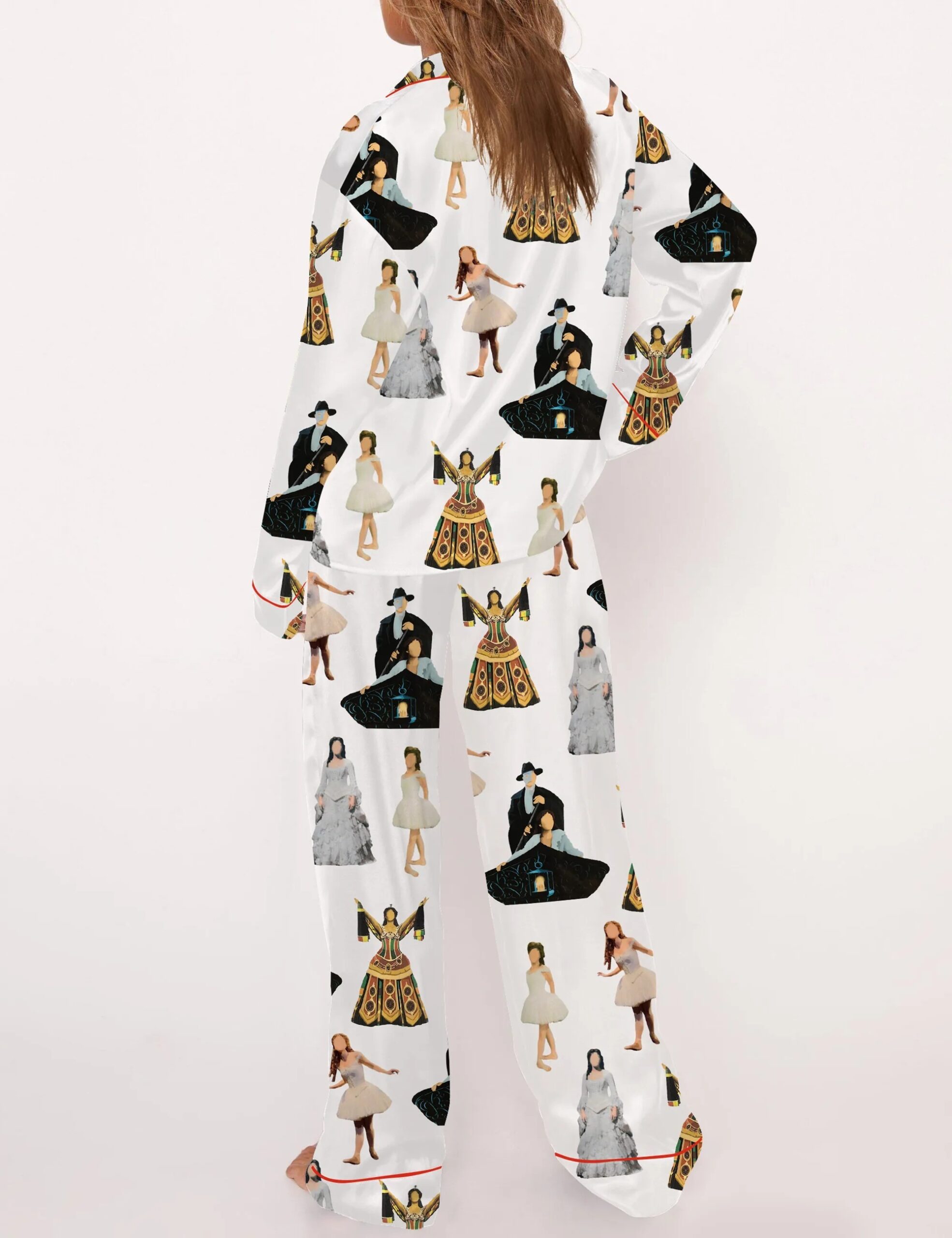 Christine The Phantom Of The Opera Satin Pajama Set For Women